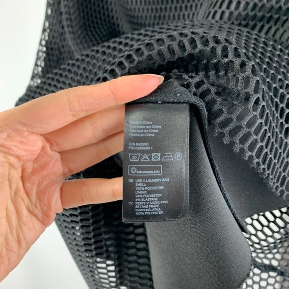 Black Mesh Pencil Skirt, Size 4 - Picture 7 of 8